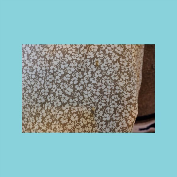 Womens vintage silk like short sleeve floral mini dress . Size small / medium - Picture 4 of 5